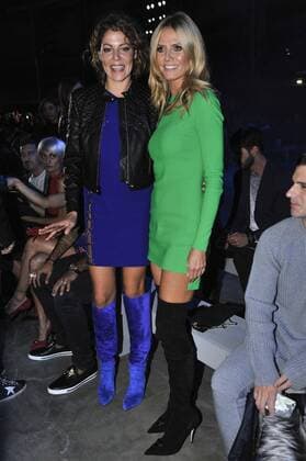 Milan Fashion Week, Women Spring Summer 2016. Milano, Moda Donna, Primavera Estate 2016. VERSACE arrivals Pictured: Heidi Klum  RiccardoxGiordanox Fotosicki