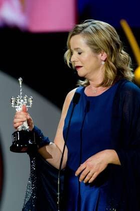 Emily Watson receives from the hands of Jose Luis Rebordinos, director of the festival, the Donostia Award in the 63th San Sebastian Film Festival on September 25, 2015 Cordon Press Emily Watson receives the Donostia Award _63th San Sebastian Film Festival  Emily Watson receives the Donostia Award _63th San Sebastian Fi