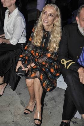 Milan Fashion Week, Women Spring Summer 2016. Milano, Moda Donna, Primavera Estate 2016. VERSACE arrivalsPictured: Franca Sozzani  RiccardoxGiordanox Fotosicki