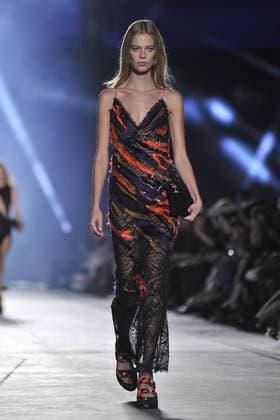 Milan Fashion Week, Women Spring Summer 2016. Milano, Moda Donna, Primavera Estate 2016. VERSACE catwalk Pictured: Models  RiccardoxGiordanox Fotosicki