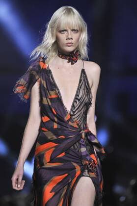 Milan Fashion Week, Women Spring Summer 2016. Milano, Moda Donna, Primavera Estate 2016. VERSACE catwalk Pictured: Models  RiccardoxGiordanox Fotosicki