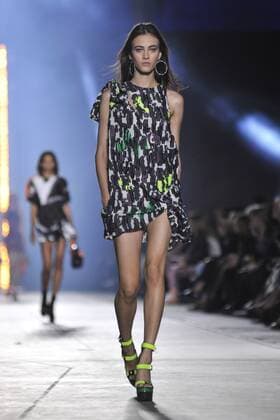 Milan Fashion Week, Women Spring Summer 2016. Milano, Moda Donna, Primavera Estate 2016. VERSACE catwalk Pictured: Models  RiccardoxGiordanox Fotosicki