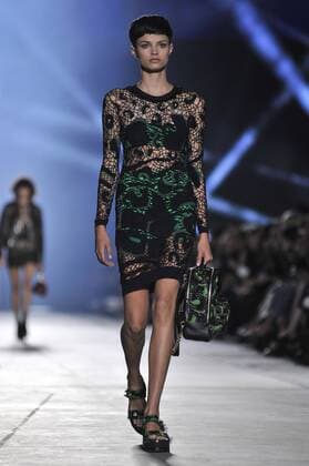 Milan Fashion Week, Women Spring Summer 2016. Milano, Moda Donna, Primavera Estate 2016. VERSACE catwalk Pictured: Models  RiccardoxGiordanox Fotosicki