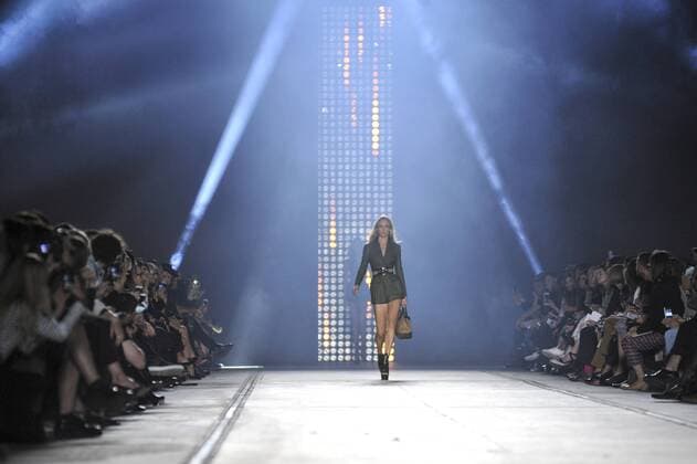 Milan Fashion Week, Women Spring Summer 2016. Milano, Moda Donna, Primavera Estate 2016. VERSACE catwalk Pictured: Models  RiccardoxGiordanox Fotosicki