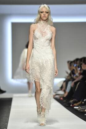 Milan Fashion Week, Women Spring Summer 2016.. ERMANNO SCERVINO catwalk Pictured: Models  RiccardoxGiordanox Fotosicki