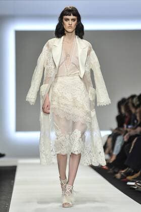 Milan Fashion Week, Women Spring Summer 2016. ERMANNO SCERVINO catwalk Pictured: Models  RiccardoxGiordanox Fotosicki