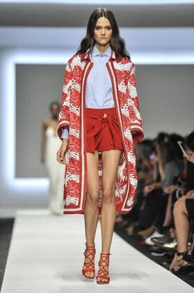 Milan Fashion Week, Women Spring Summer 2016. ERMANNO SCERVINO catwalk Pictured: Models  RiccardoxGiordanox Fotosicki