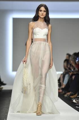 Milan Fashion Week, Women Spring Summer 2016. ERMANNO SCERVINO catwalk Pictured: Models  RiccardoxGiordanox Fotosicki
