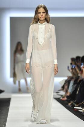 Milan Fashion Week, Women Spring Summer 2016. ERMANNO SCERVINO catwalk Pictured: Models  RiccardoxGiordanox Fotosicki