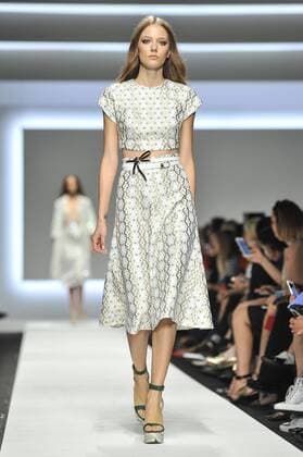 Milan Fashion Week, Women Spring Summer 2016. ERMANNO SCERVINO catwalk Pictured: Models  RiccardoxGiordanox Fotosicki