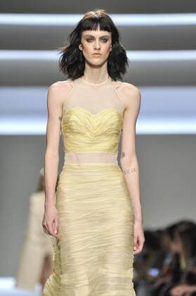 Milan Fashion Week, Women Spring Summer 2016. ERMANNO SCERVINO catwalk Pictured: Models  RiccardoxGiordanox Fotosicki