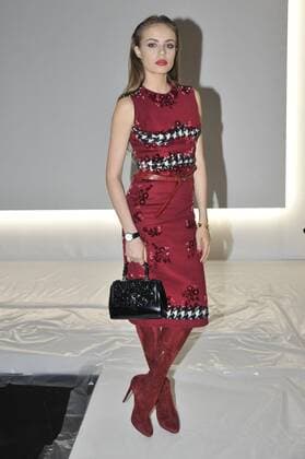 Milan Fashion Week, Women Spring Summer 2016. ERMANNO SCERVINO arrivals Pictured:  RiccardoxGiordanox Fotosicki