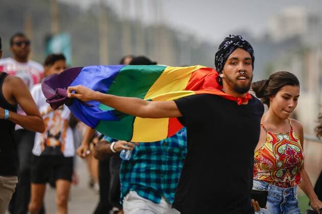 RIO DE JANEIRO, Brazil - 09 26 2015: ROCK IN RIO 2015 - Opening of the Gates and input from the public during the 6th of Rock in Rio 2015.  Andr?xHorta