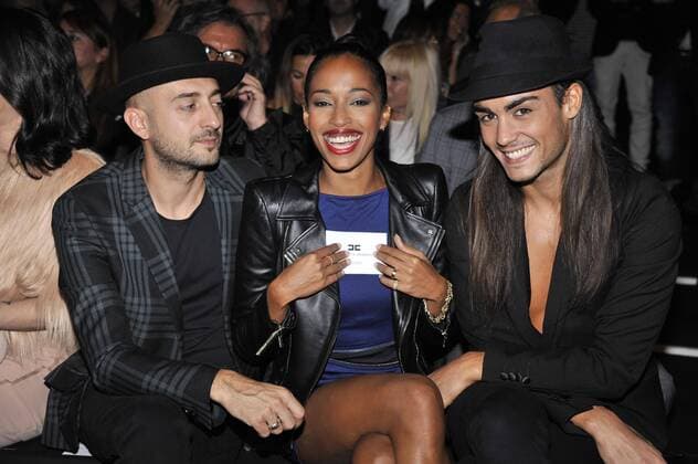 Milan Fashion Week, Women Spring Summer 2016. Elisabetta Franchi front row Pictured: Vhelade  RiccardoxGiordanox Fotosicki