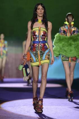 Milan Fashion Week, Women Spring Summer 2016. DSQUARED catwalk Pictured: Models  RiccardoxGiordanox Fotosicki
