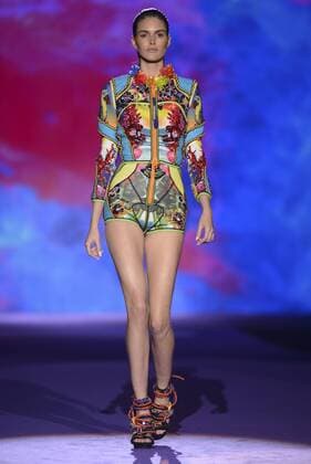 Milan Fashion Week, Women Spring Summer 2016. DSQUARED catwalk Pictured: Models  RiccardoxGiordanox Fotosicki