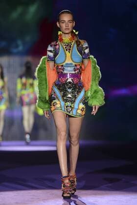 Milan Fashion Week, Women Spring Summer 2016. DSQUARED catwalk Pictured: Models  RiccardoxGiordanox Fotosicki