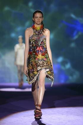 Milan Fashion Week, Women Spring Summer 2016. DSQUARED catwalk Pictured: Models  RiccardoxGiordanox Fotosicki