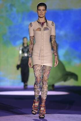 Milan Fashion Week, Women Spring Summer 2016. DSQUARED catwalk Pictured: Models  RiccardoxGiordanox Fotosicki