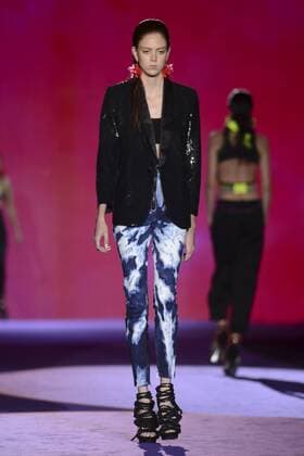 Milan Fashion Week, Women Spring Summer 2016. DSQUARED catwalk Pictured: Models  RiccardoxGiordanox Fotosicki