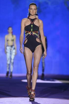 Milan Fashion Week, Women Spring Summer 2016. DSQUARED catwalk Pictured: Models  RiccardoxGiordanox Fotosicki