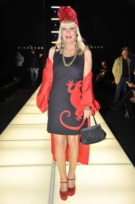 Milan Fashion Week, Women Spring Summer 2016. RICHMOND front row Pictured: Pina Garavaglia  RiccardoxGiordanox Fotosicki