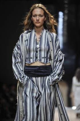 Milan Fashion Week, Women Spring Summer 2016. TRUSSARDI catwalk Pictured: Models  RiccardoxGiordanox xFotosicki