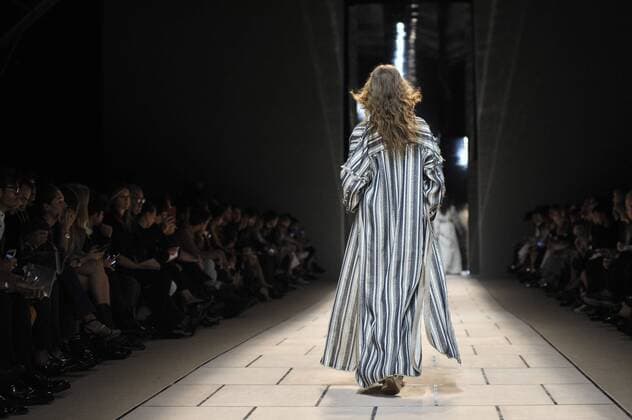 Milan Fashion Week, Women Spring Summer 2016. TRUSSARDI catwalk Pictured: Models  RiccardoxGiordanox xFotosicki