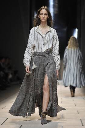 Milan Fashion Week, Women Spring Summer 2016. TRUSSARDI catwalk Pictured: Models  RiccardoxGiordanox xFotosicki