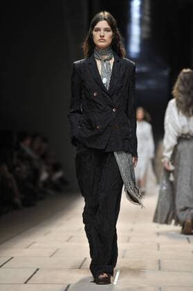 Milan Fashion Week, Women Spring Summer 2016. TRUSSARDI catwalk Pictured: Models  RiccardoxGiordanox xFotosicki