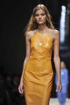 Milan Fashion Week, Women Spring Summer 2016. TRUSSARDI catwalk Pictured: Models  RiccardoxGiordanox xFotosicki