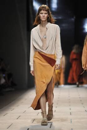 Milan Fashion Week, Women Spring Summer 2016. TRUSSARDI catwalk Pictured: Models  RiccardoxGiordanox xFotosicki