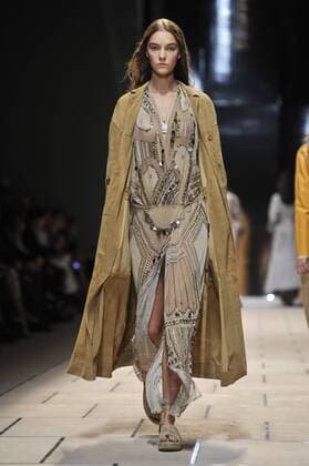 Milan Fashion Week, Women Spring Summer 2016. TRUSSARDI catwalk Pictured: Models  RiccardoxGiordanox xFotosicki