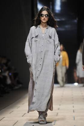 Milan Fashion Week, Women Spring Summer 2016. TRUSSARDI catwalk Pictured: Models  RiccardoxGiordanox xFotosicki