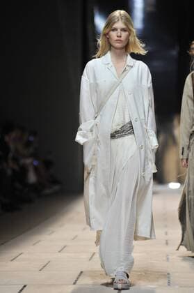 Milan Fashion Week, Women Spring Summer 2016. TRUSSARDI catwalk Pictured: Models  RiccardoxGiordanox xFotosicki