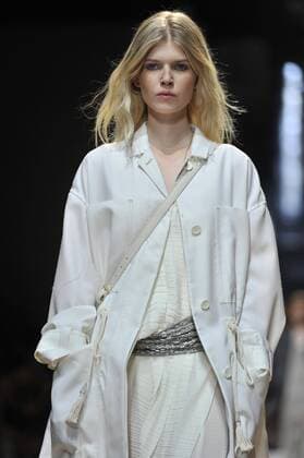 Milan Fashion Week, Women Spring Summer 2016. TRUSSARDI catwalk Pictured: Models  RiccardoxGiordanox xFotosicki
