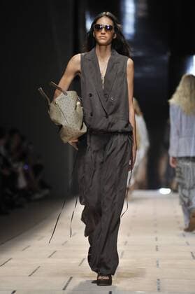 Milan Fashion Week, Women Spring Summer 2016. TRUSSARDI catwalk Pictured: Models  RiccardoxGiordanox xFotosicki