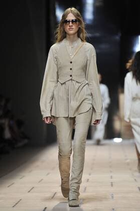 Milan Fashion Week, Women Spring Summer 2016. TRUSSARDI catwalk Pictured: Models  RiccardoxGiordanox xFotosicki