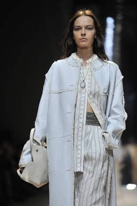 Milan Fashion Week, Women Spring Summer 2016. TRUSSARDI catwalk Pictured: Models  RiccardoxGiordanox xFotosicki