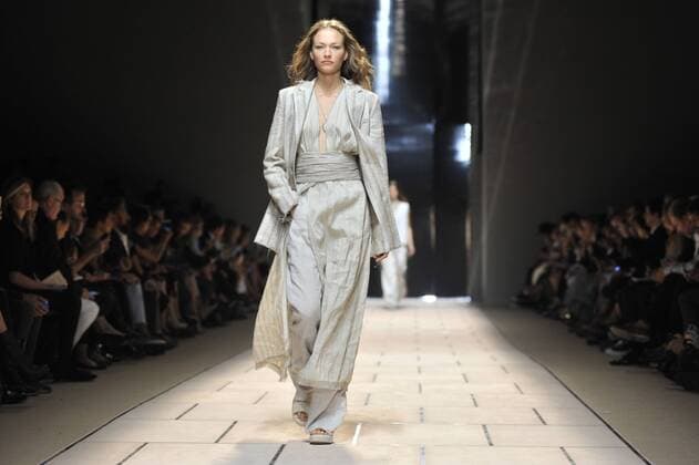 Milan Fashion Week, Women Spring Summer 2016. TRUSSARDI catwalk Pictured: Models  RiccardoxGiordanox xFotosicki