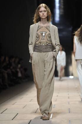 Milan Fashion Week, Women Spring Summer 2016. TRUSSARDI catwalk Pictured: Models  RiccardoxGiordanox xFotosicki