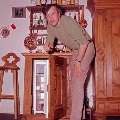 Der deutsche Schauspieler Heinz Baumann, Deutschland 1970er Jahre. German actor Heinz Baumann, Germany 1970s. 6x6Dia68 Copyright: HeinzxBrowers UnitedArchives1000461