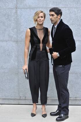 ENTERTAINMENT CELEBRITIES Mailand Fashion Week - Prominenz bei Giorgio Armani Modenschau Milan Fashion Week, Women Spring Summer 2016. Milano, Moda Donna, Primavera Estate 2016. GIORGIO ARMANI front row Pictured: Federica Pellegrini e Filippo Magnini  RiccardoxGiorrdanox Fotosicki