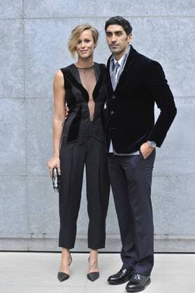 ENTERTAINMENT CELEBRITIES Mailand Fashion Week - Prominenz bei Giorgio Armani Modenschau Milan Fashion Week, Women Spring Summer 2016. Milano, Moda Donna, Primavera Estate 2016. GIORGIO ARMANI front row Pictured: Federica Pellegrini e Filippo Magnini  RiccardoxGiorrdanox Fotosicki