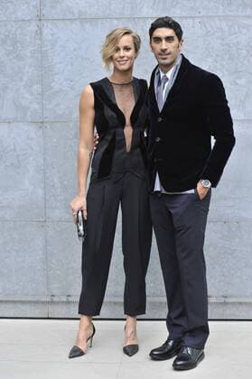 ENTERTAINMENT CELEBRITIES Mailand Fashion Week - Prominenz bei Giorgio Armani Modenschau Milan Fashion Week, Women Spring Summer 2016. Milano, Moda Donna, Primavera Estate 2016. GIORGIO ARMANI front row Pictured: Federica Pellegrini e Filippo Magnini  RiccardoxGiorrdanox Fotosicki