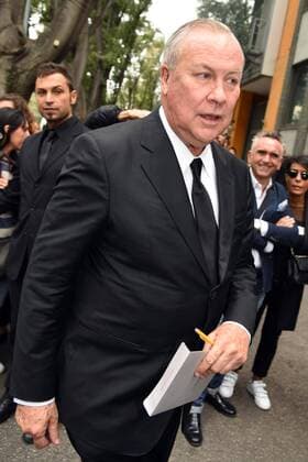 Milan Fashion Week, Women Spring Summer 2016. Milano, Moda Donna, Primavera Estate 2016. GIORGIO ARMANI arrivals Pictured: Bob Wilson  SimonaxChioccia Fotosicki