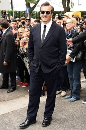 Milan Fashion Week, Women Spring Summer 2016. Milano, Moda Donna, Primavera Estate 2016. GIORGIO ARMANI arrivals Pictured: Gabriele Muccino  SimonaxChioccia Fotosicki