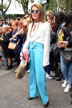 Milan Fashion Week, Women Spring Summer 2016. Milano, Moda Donna, Primavera Estate 2016. GIORGIO ARMANI arrivals Pictured: Anna dello Russo  SimonaxChioccia Fotosicki