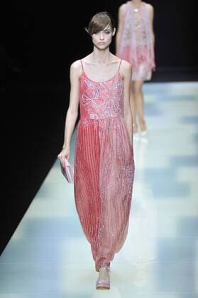 ENTERTAINMENT MODE Mailand Fashion Week - Giorgio Armani Modenschau Milan Fashion Week, Women Spring Summer 2016. Milano, Moda Donna, Primavera Estate 2016. GIORGIO ARMANIcatwalk Pictured: models  RiccardoxGiorrdanox Fotosicki