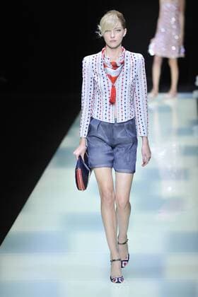 ENTERTAINMENT MODE Mailand Fashion Week - Giorgio Armani Modenschau Milan Fashion Week, Women Spring Summer 2016. Milano, Moda Donna, Primavera Estate 2016. GIORGIO ARMANIcatwalk Pictured: models  RiccardoxGiorrdanox Fotosicki